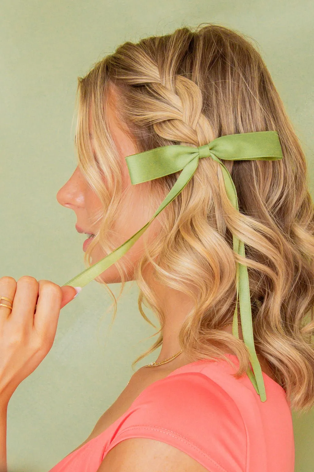 Satin Ribbon Long Bow Clip Andi