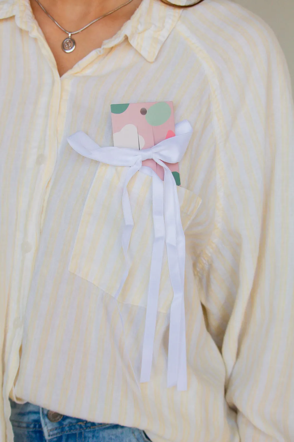 Satin Ribbon Long Bow Clip Andi