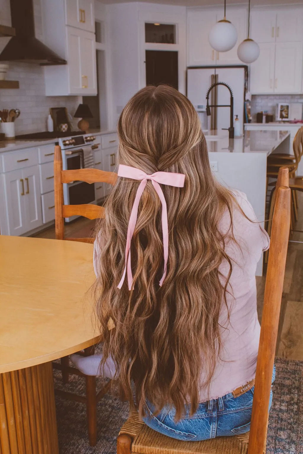Satin Ribbon Long Bow Clip Andi