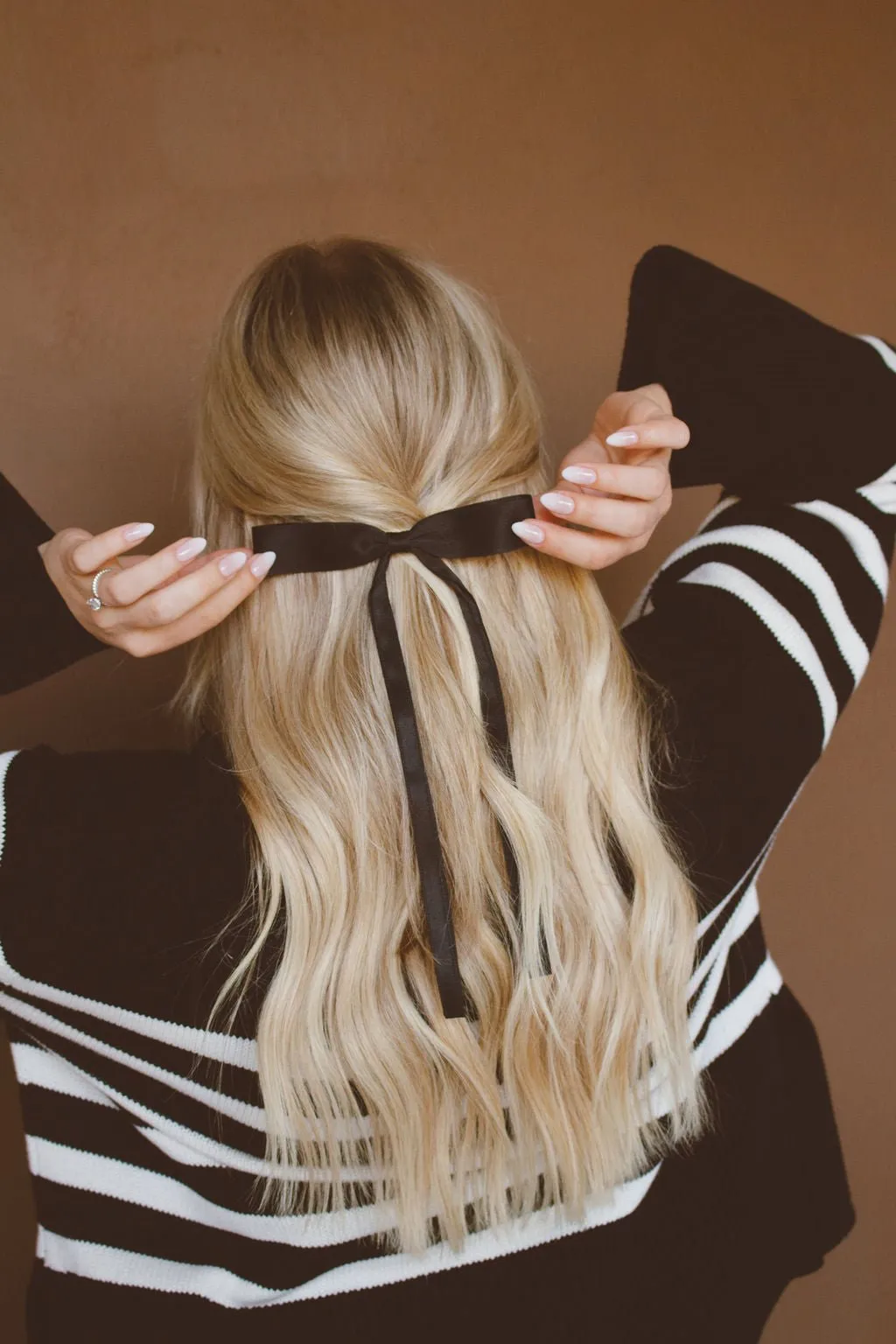Satin Ribbon Long Bow Clip Andi