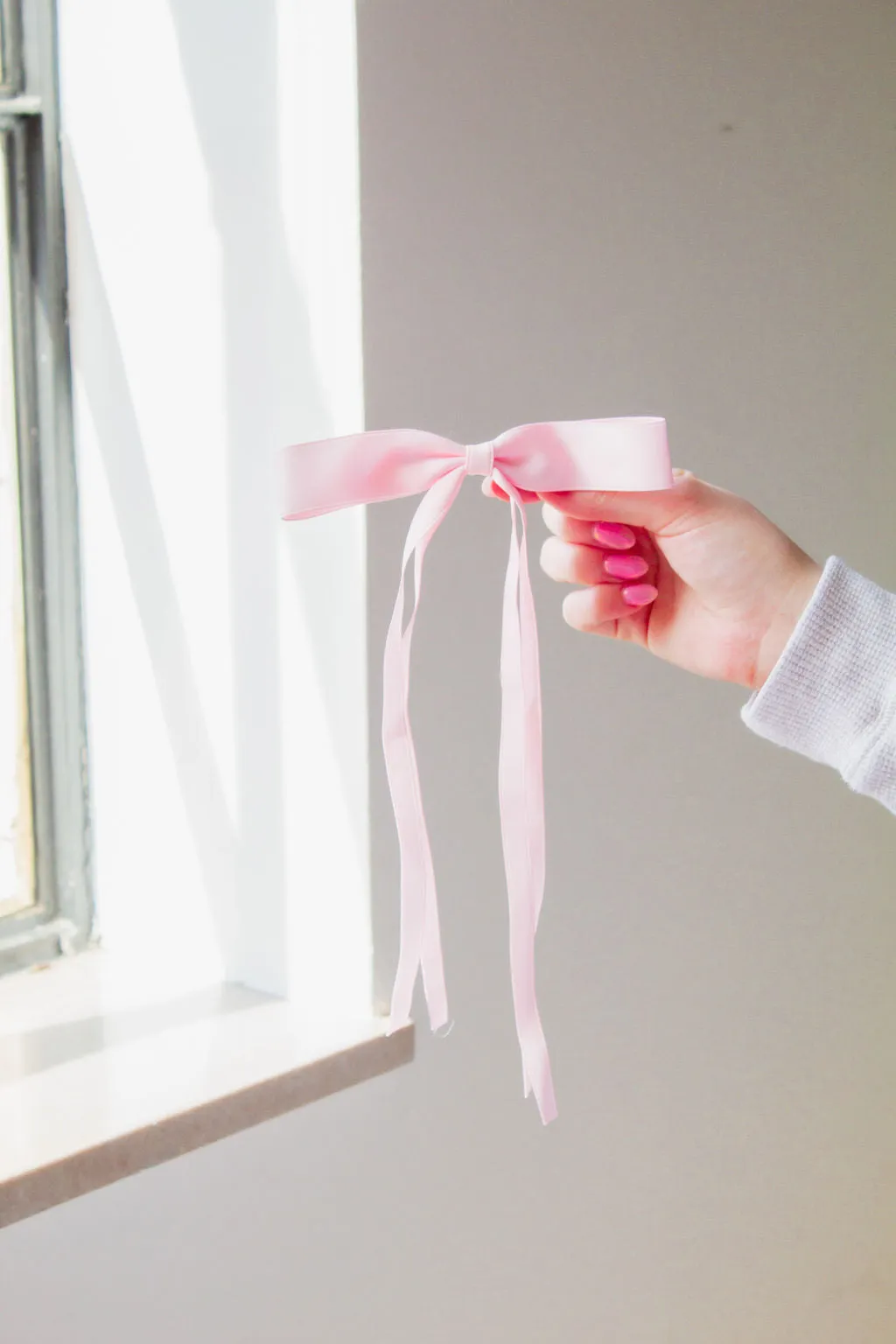 Satin Ribbon Long Bow Clip Andi