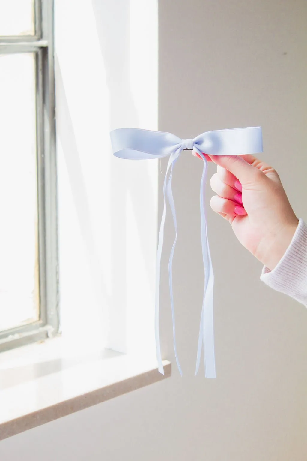 Satin Ribbon Long Bow Clip Andi