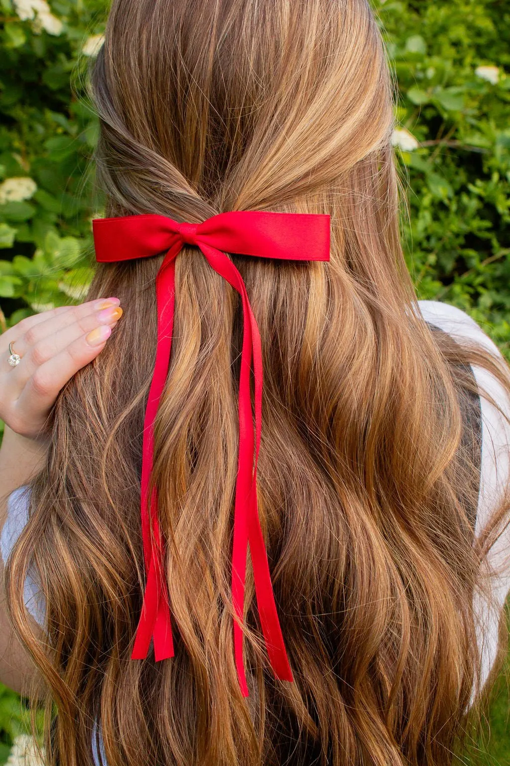 Satin Ribbon Long Bow Clip Andi