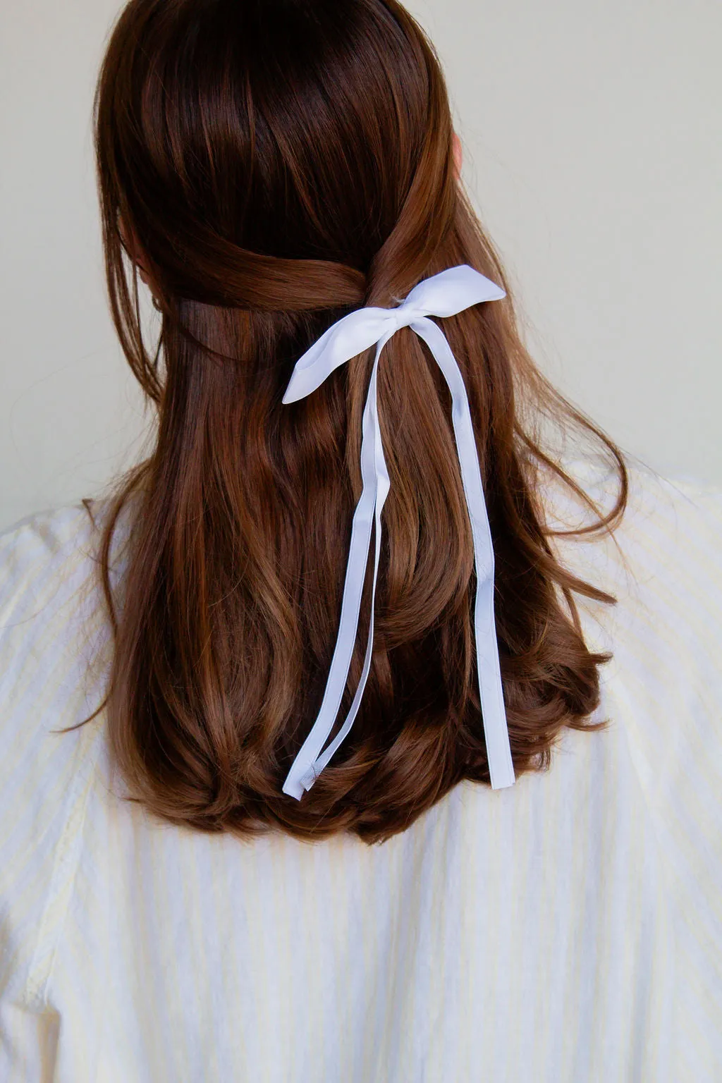 Satin Ribbon Long Bow Clip Andi
