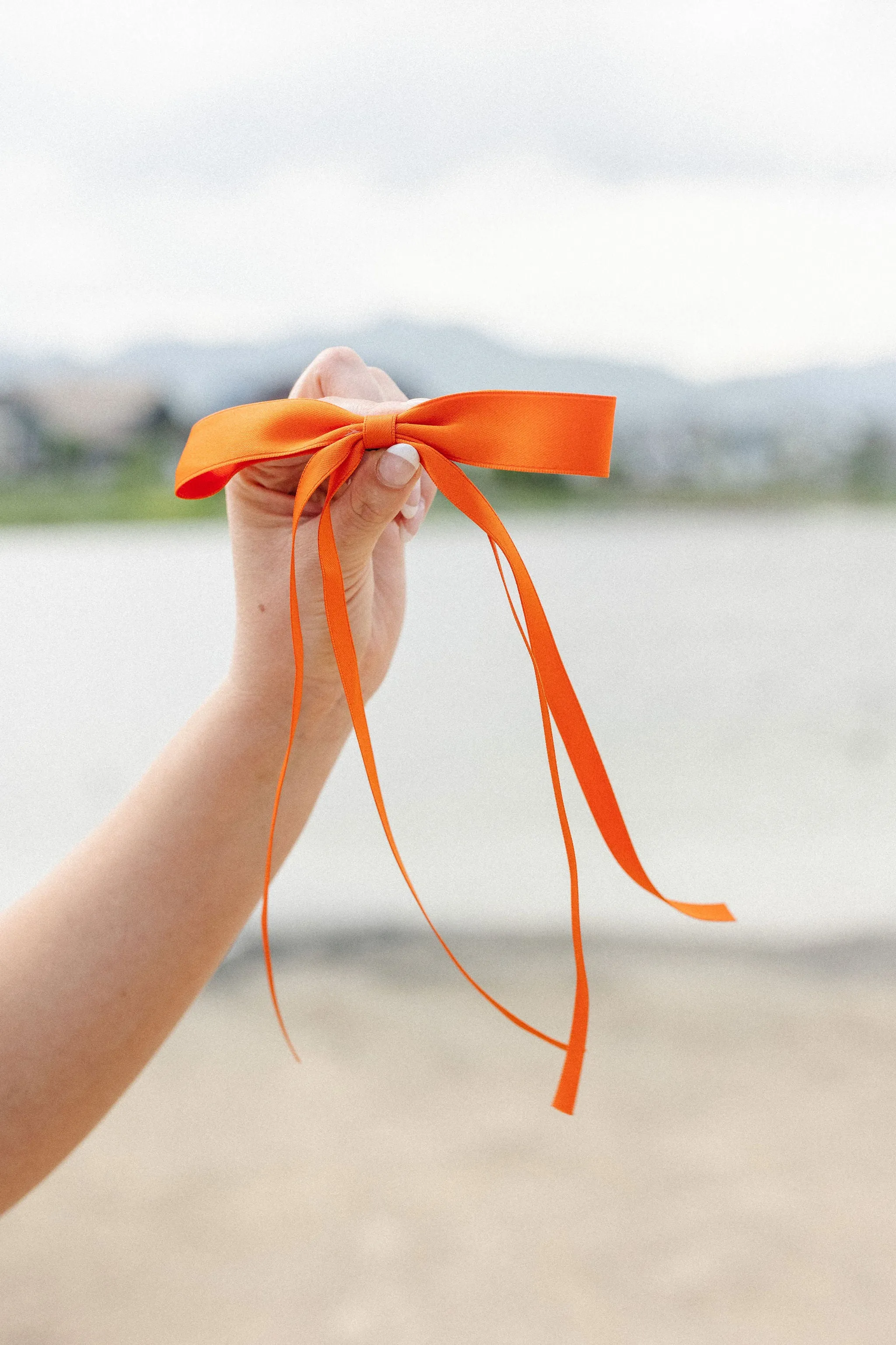 Satin Ribbon Long Bow Clip Andi