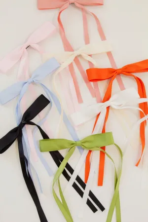 Satin Ribbon Long Bow Clip Andi