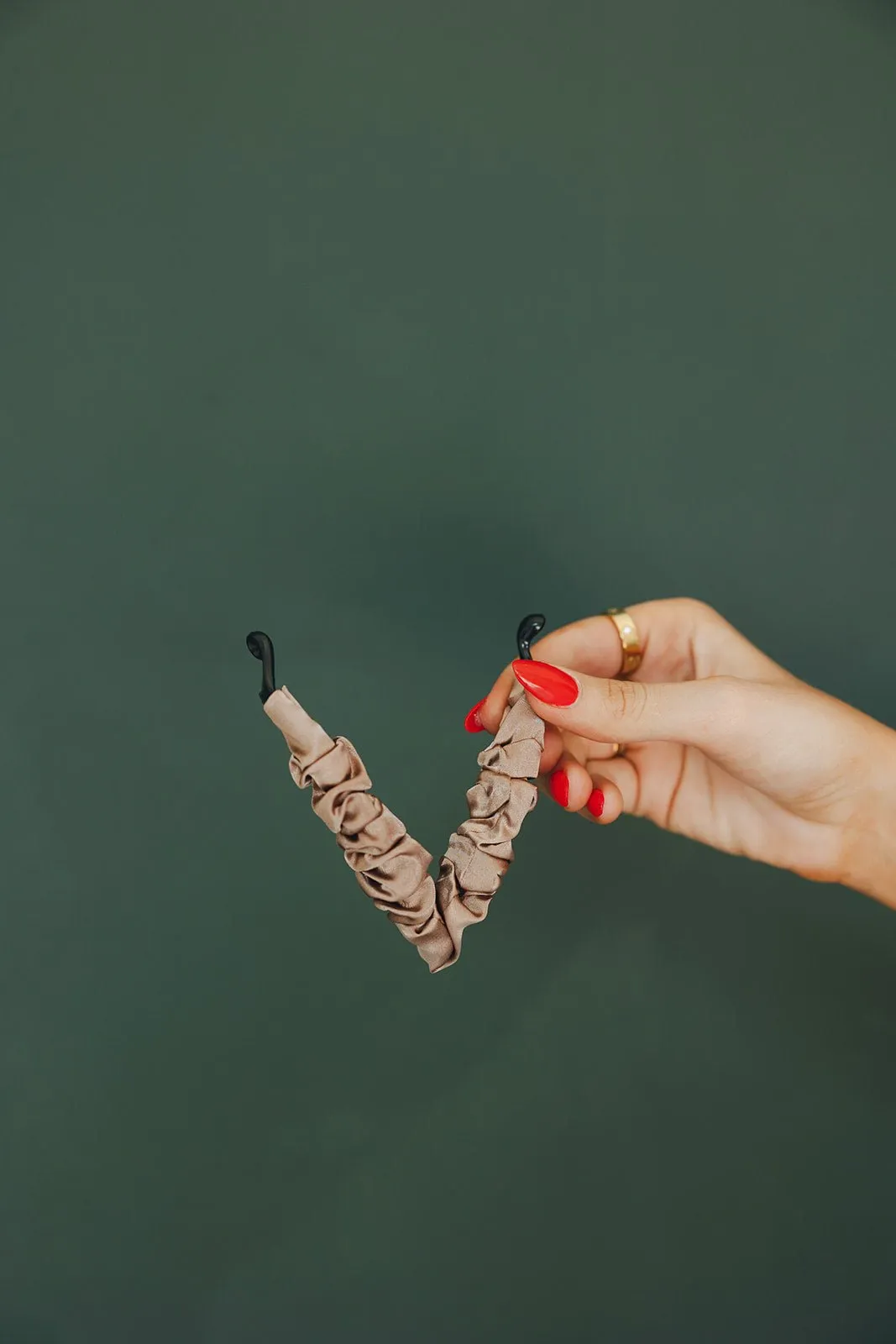 Satin Wrapped Banana Claw Clip Andi