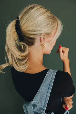 Satin Wrapped Banana Claw Clip Andi
