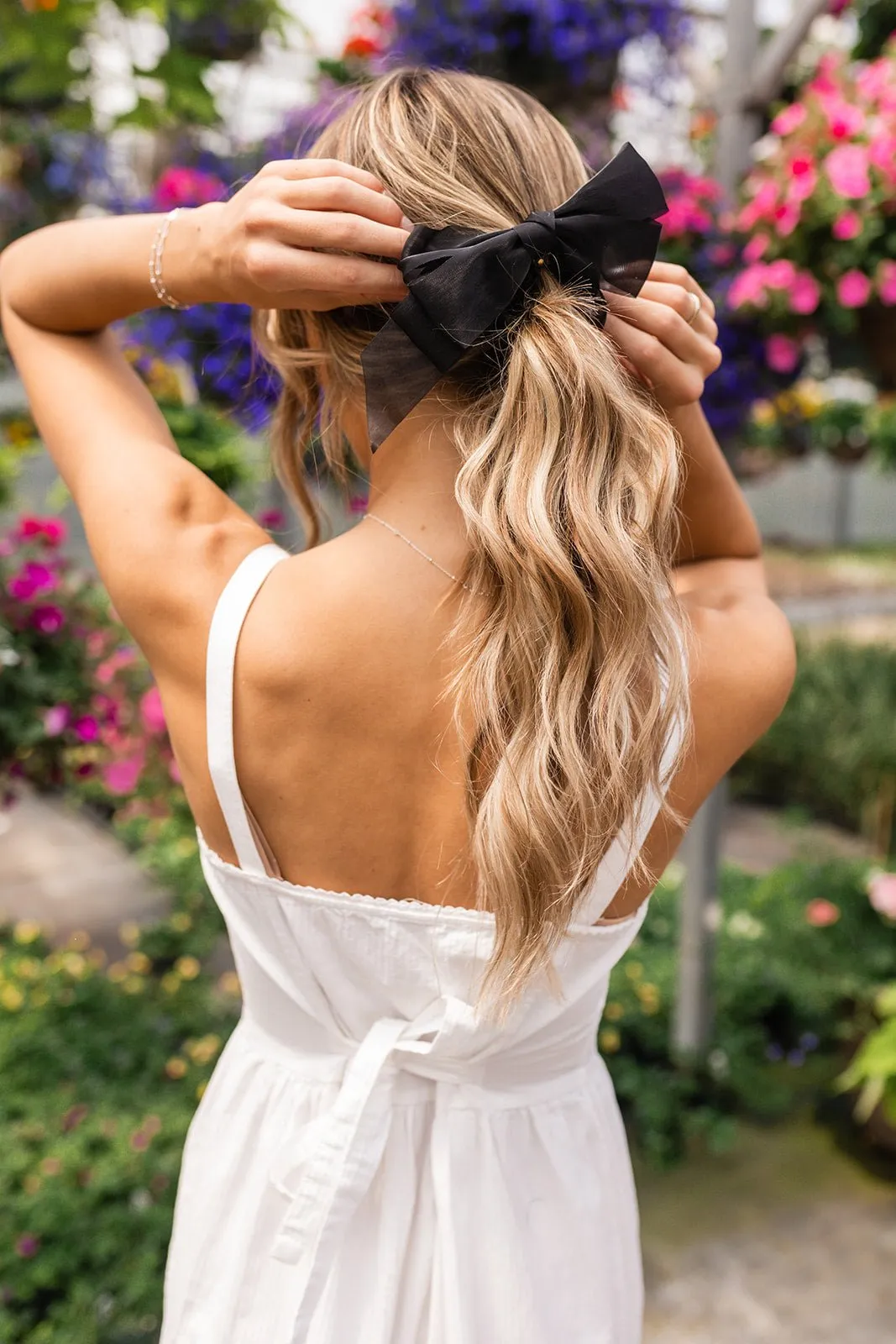 Sheer Bow Banana Claw Clip Andi