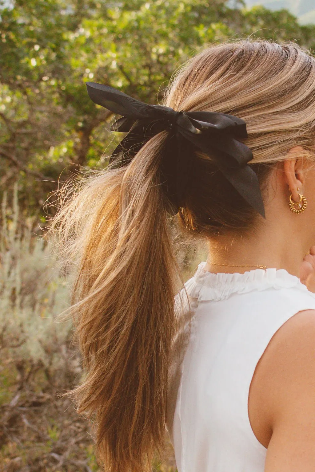 Sheer Bow Banana Claw Clip Andi