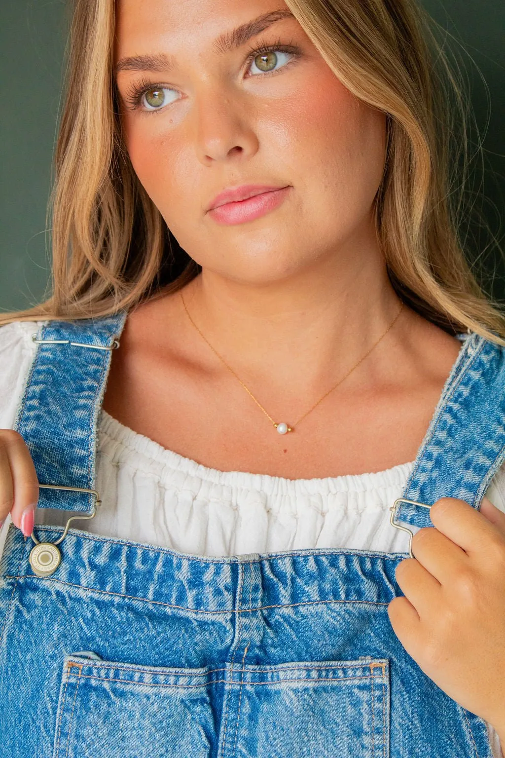 Simple Pearl Pendant Necklace Andi