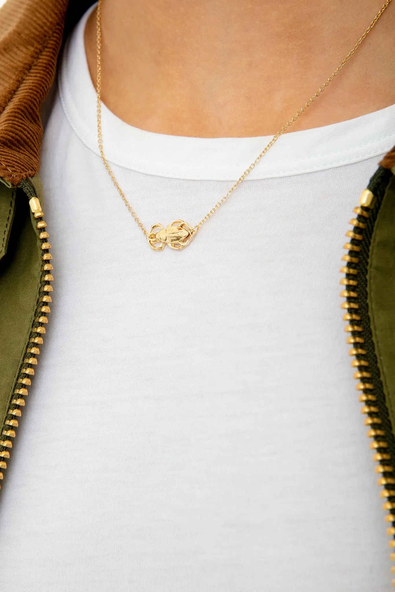Single Goldbug Necklace