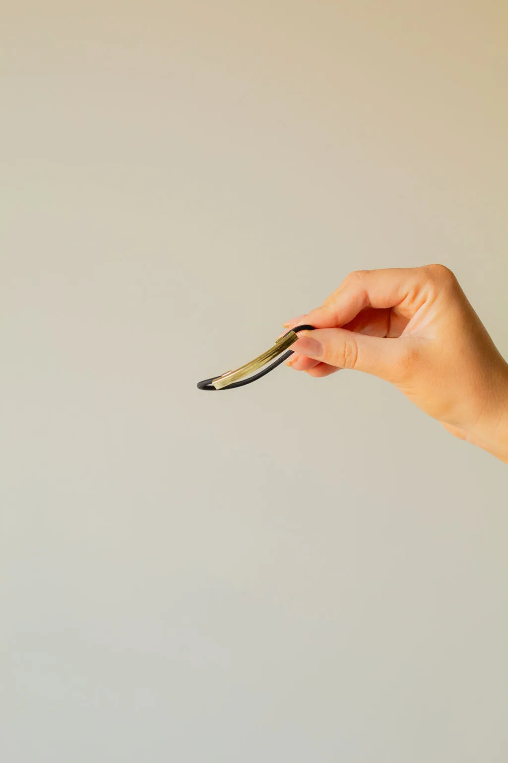 Skinny Gold Bar Hair Tie Andi
