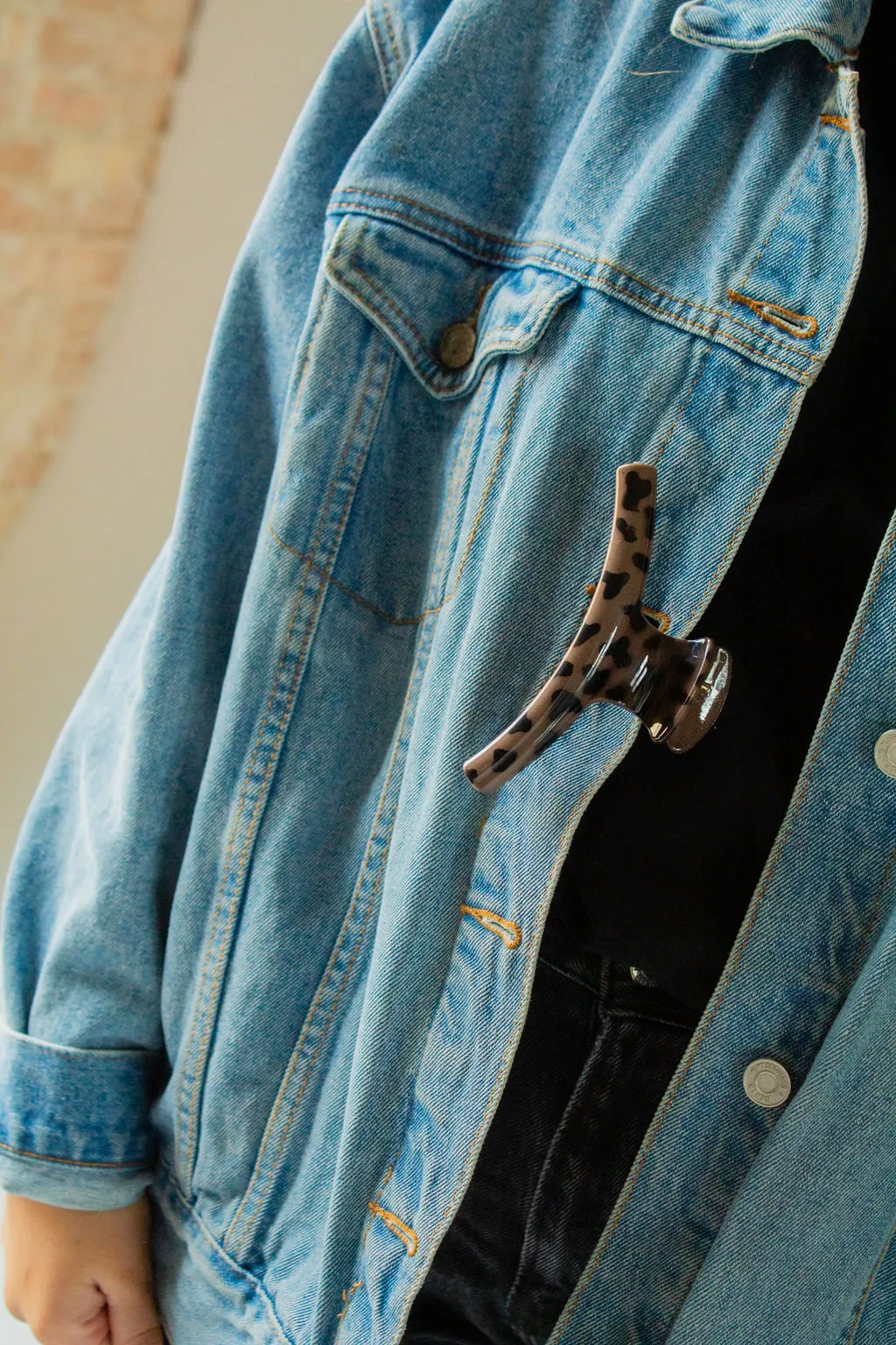 Skinny Leopard Claw Clip Andi