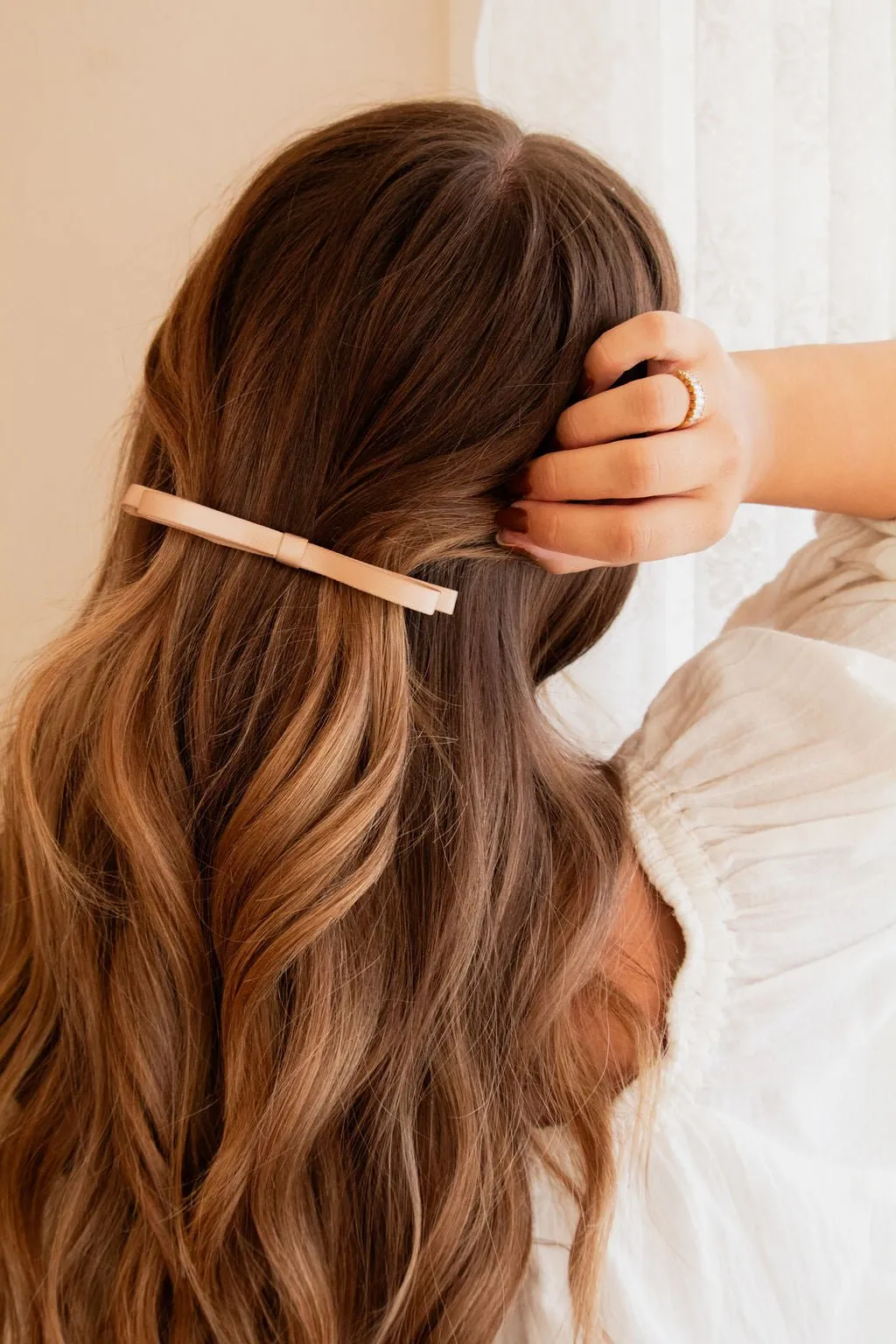 Skinny Loop Bow Barrette Andi
