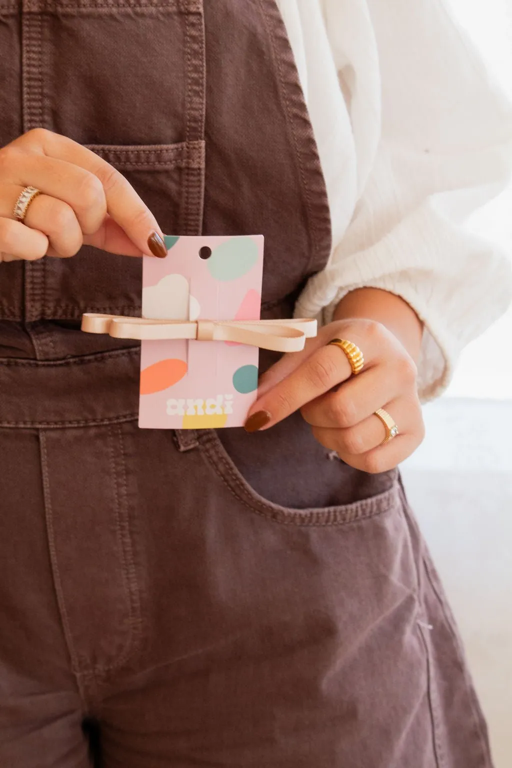 Skinny Loop Bow Barrette Andi