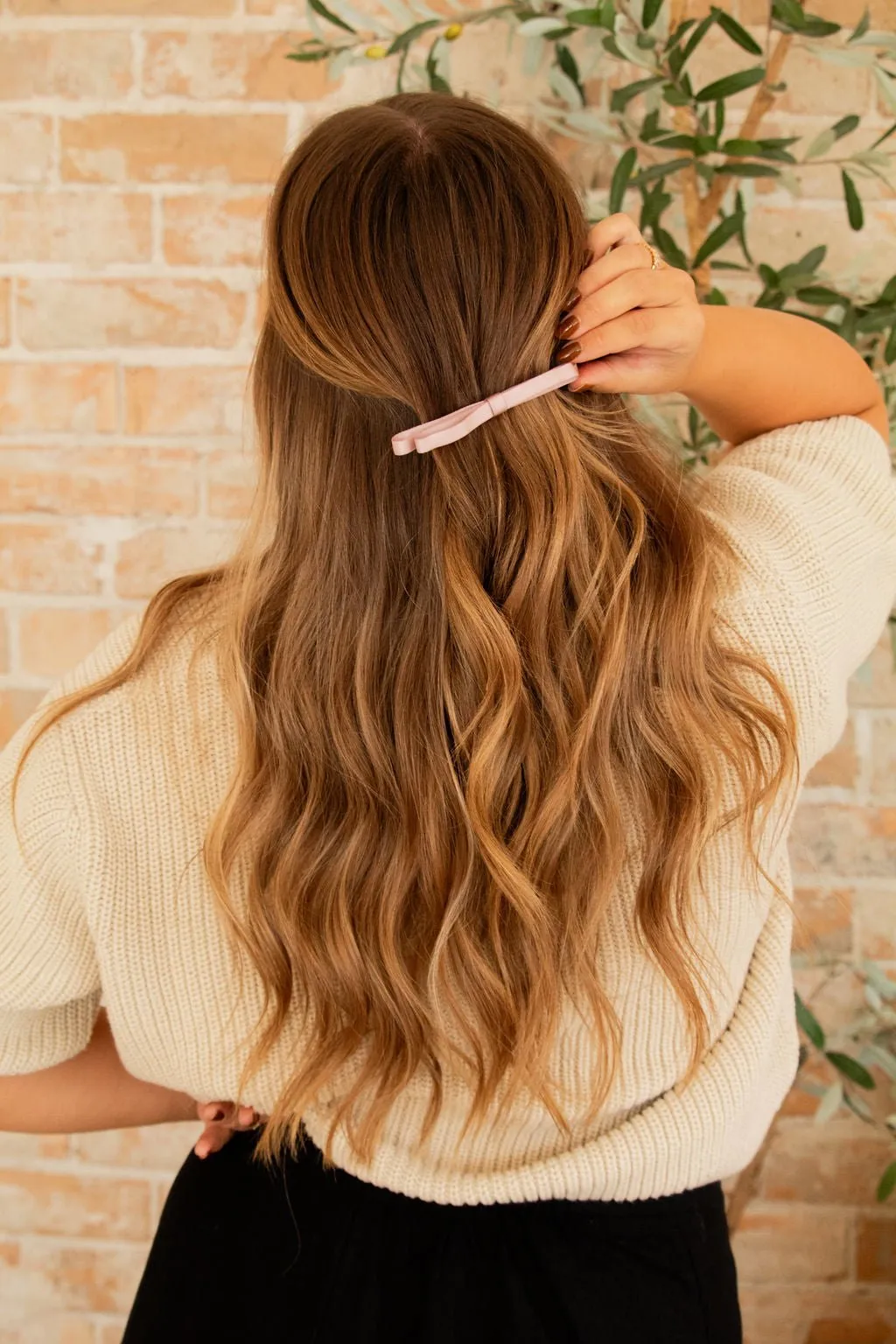 Skinny Loop Bow Barrette Andi