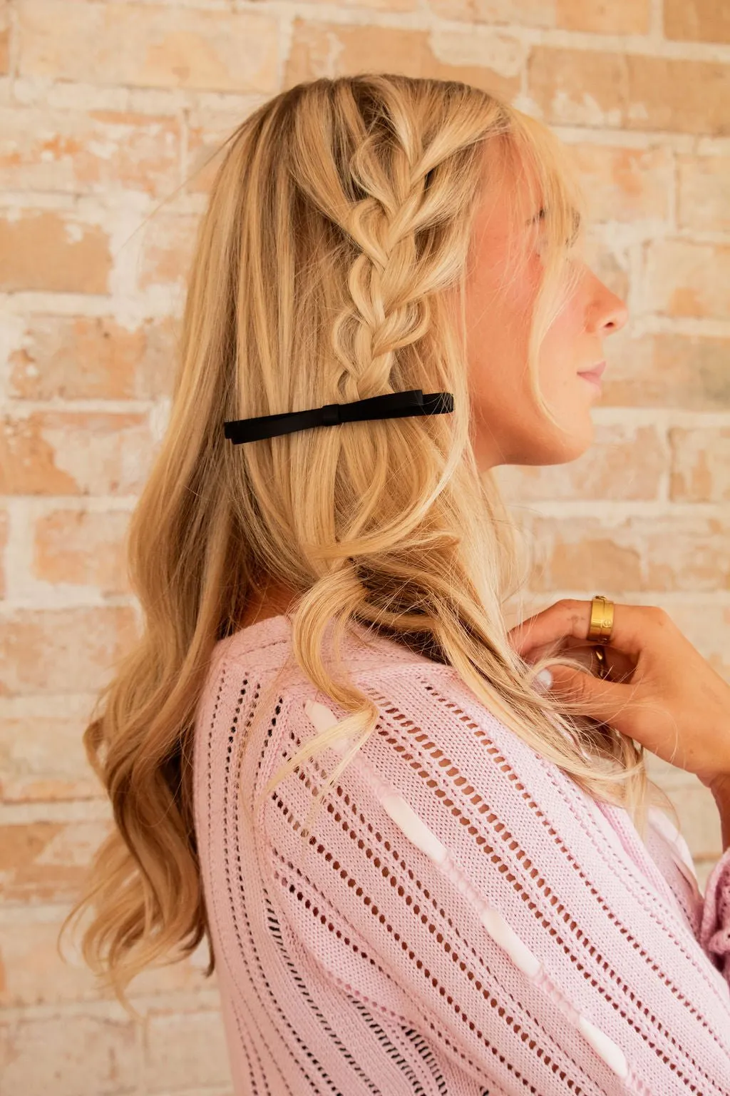 Skinny Loop Bow Barrette Andi
