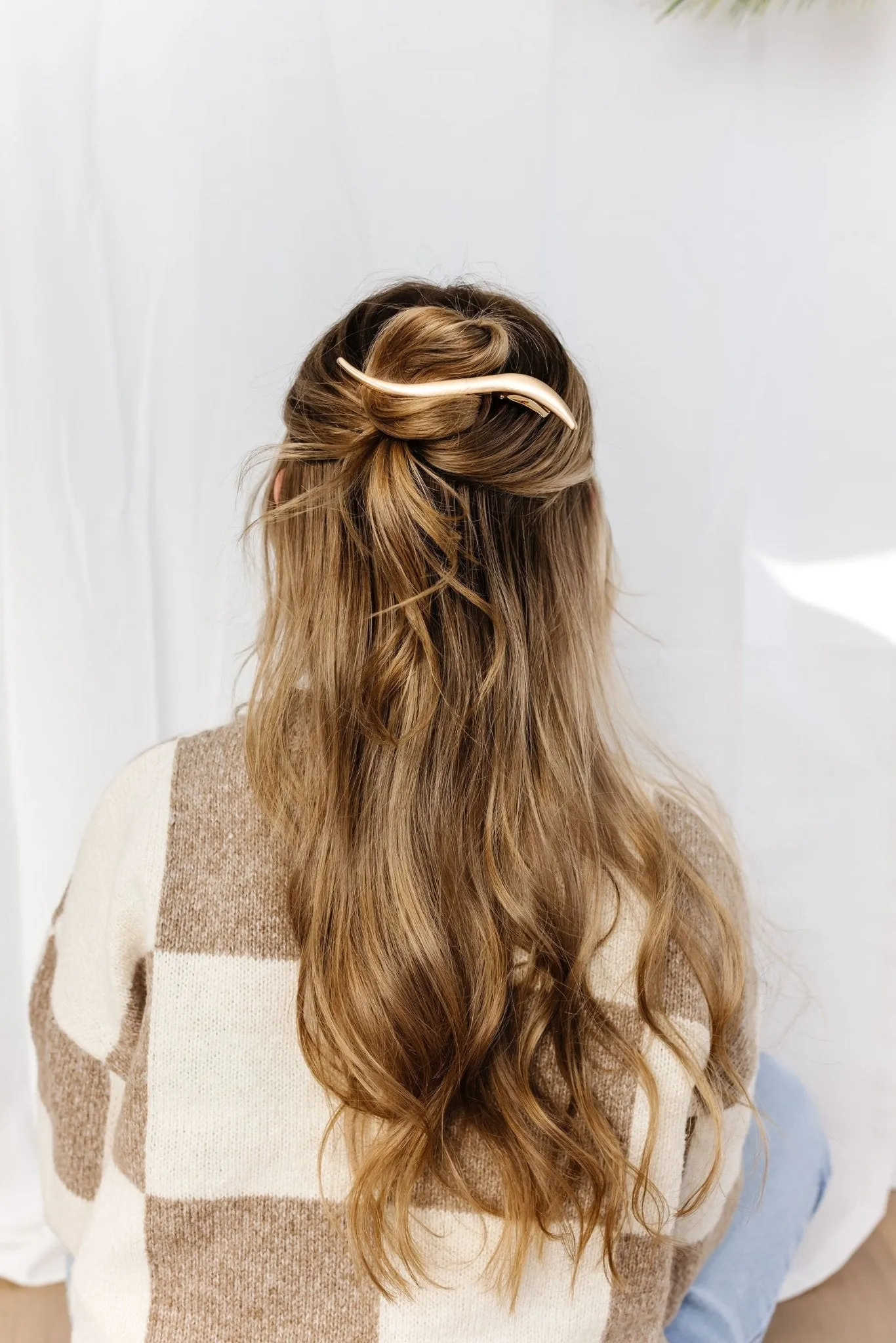 Slim Gold Alligator Claw Clip Andi