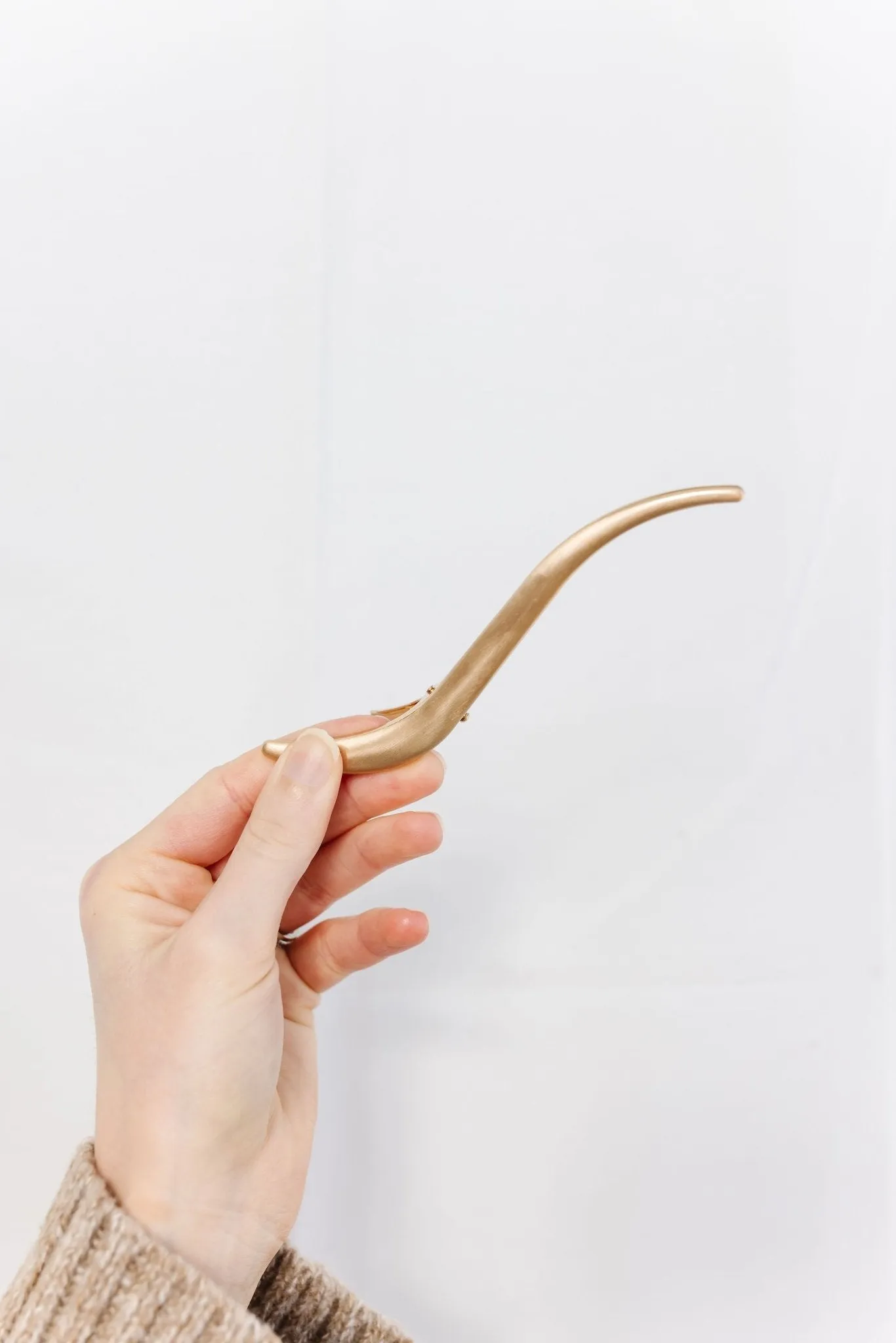 Slim Gold Alligator Claw Clip Andi