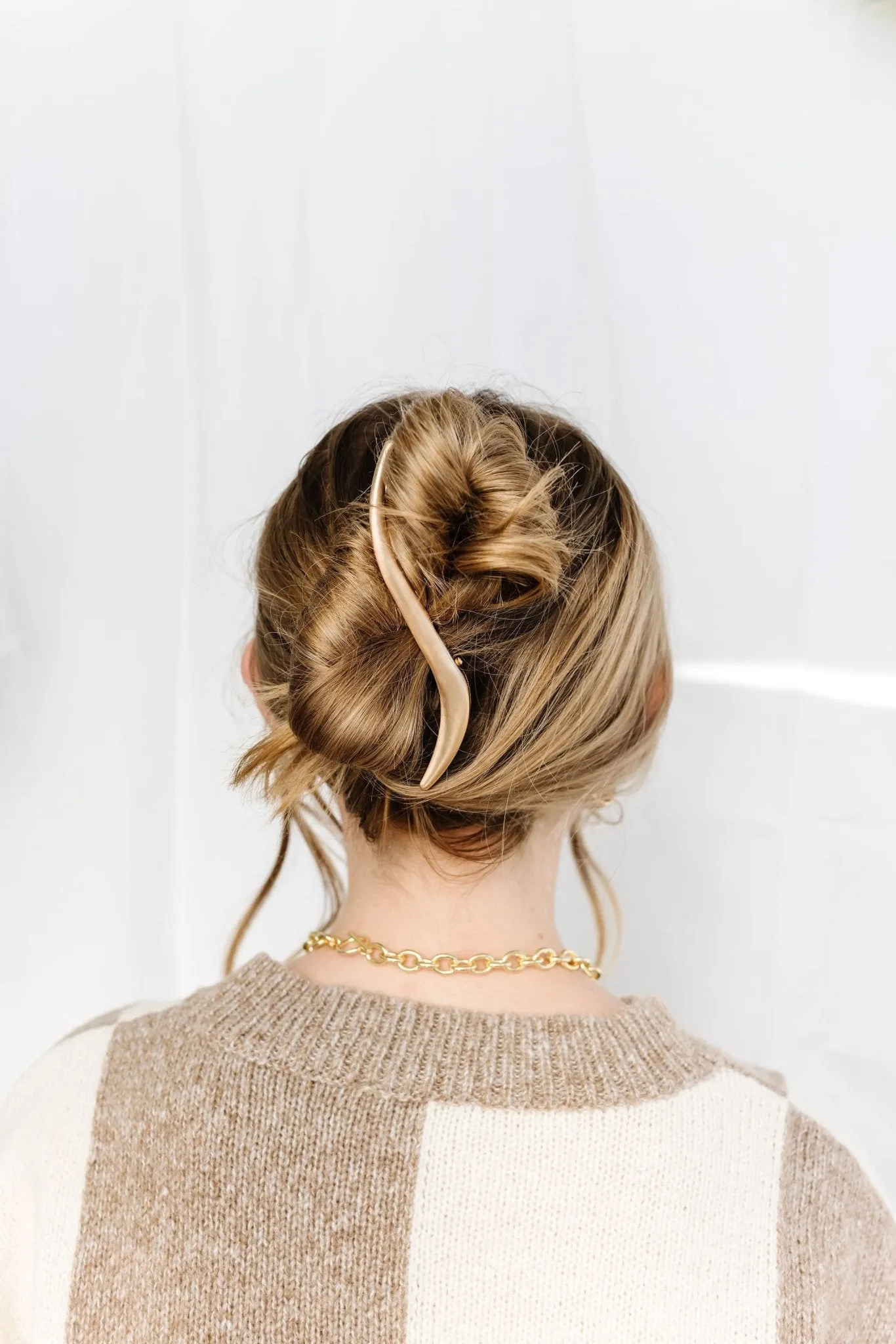 Slim Gold Alligator Claw Clip Andi