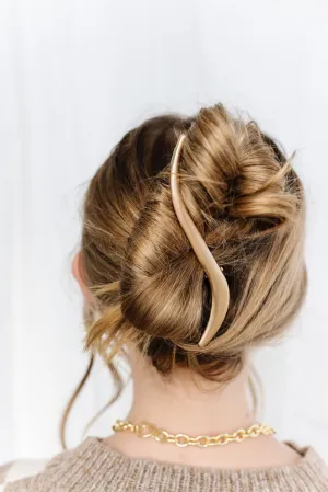 Slim Gold Alligator Claw Clip Andi