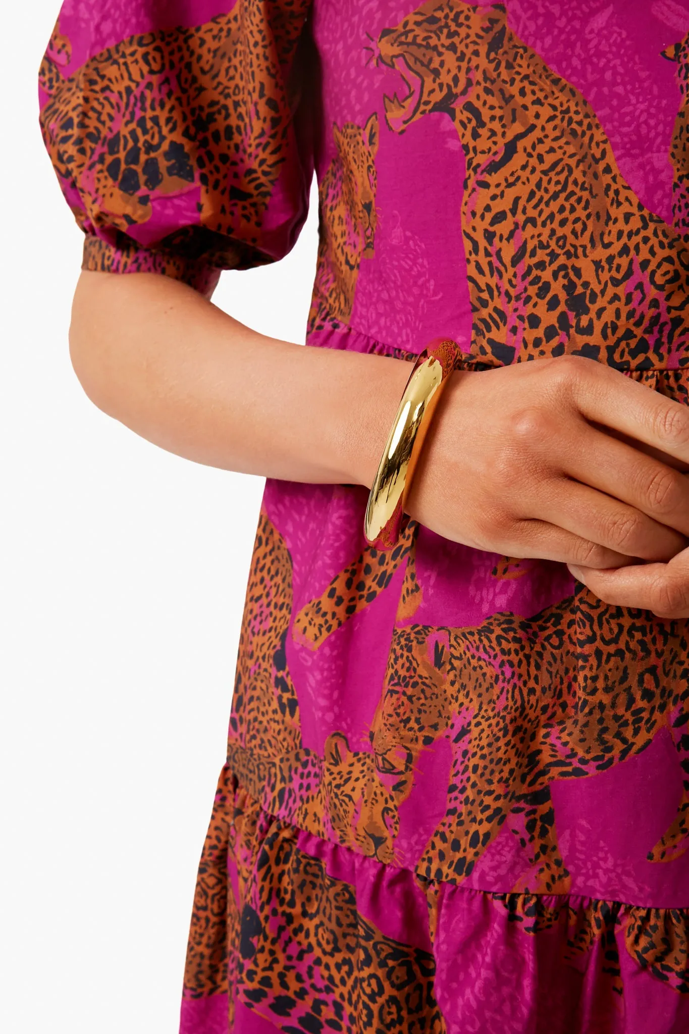 Small Gold Circuit Bangle