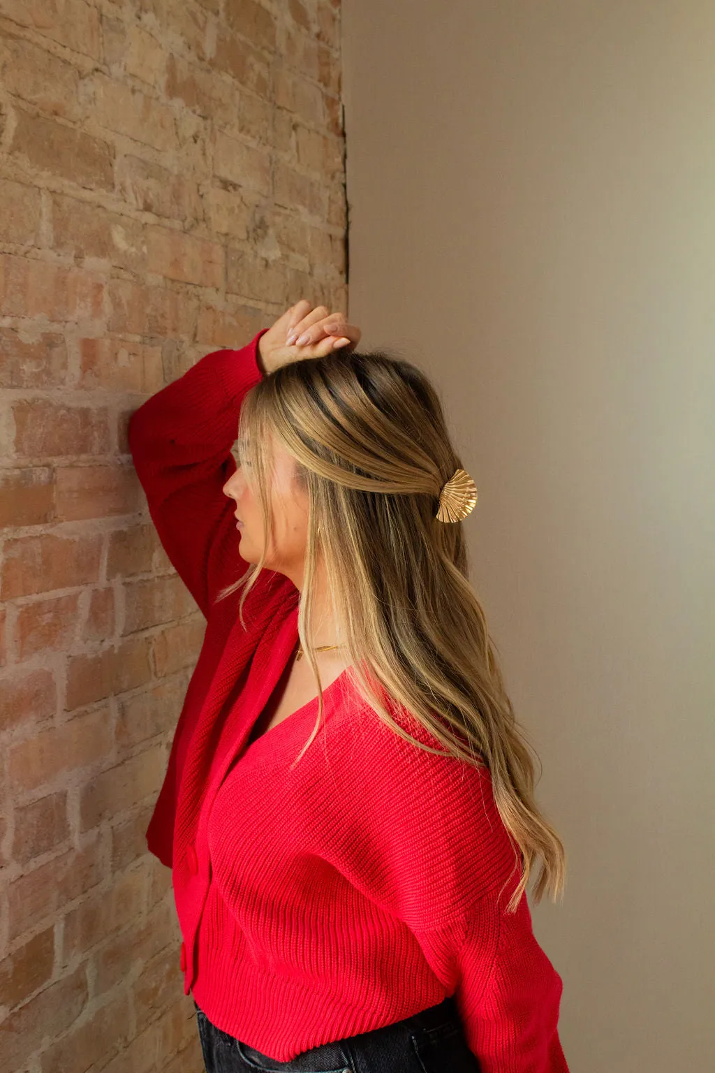 Small Gold Seashell Claw Clip Andi