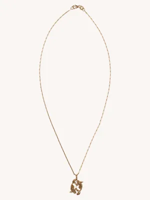 SMALL PISCES ZODIAC NECKLACE