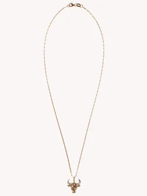 SMALL TAURUS ZODIAC NECKLACE