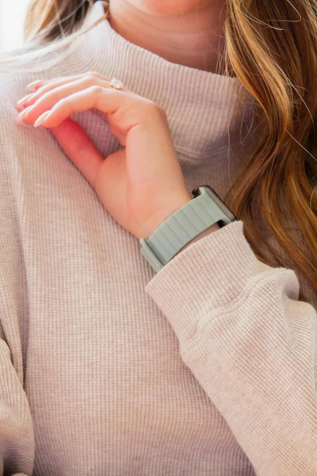 Soft Sage Magnetic Loop Watch Band Andi