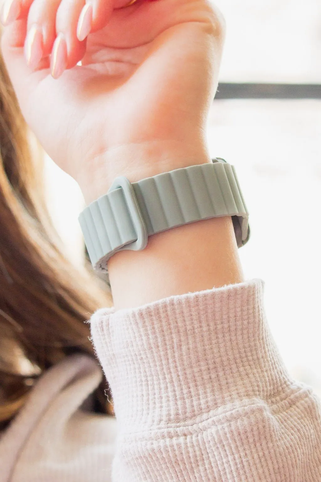 Soft Sage Magnetic Loop Watch Band Andi