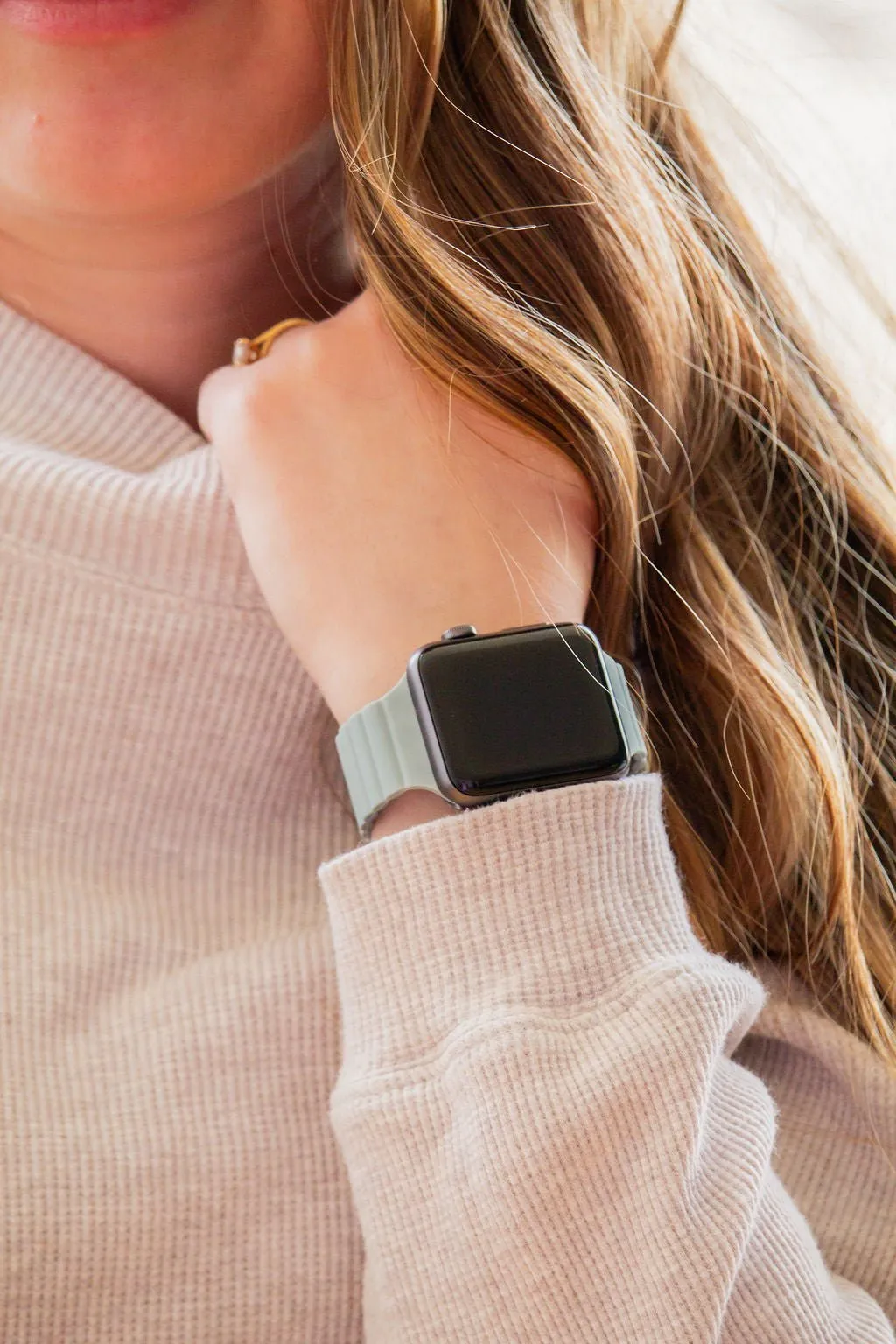 Soft Sage Magnetic Loop Watch Band Andi