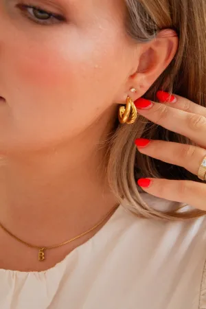 Split Spiral Half Hoops Andi