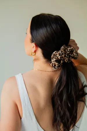 Spotted Cheetah Jumbo Scrunchie Andi
