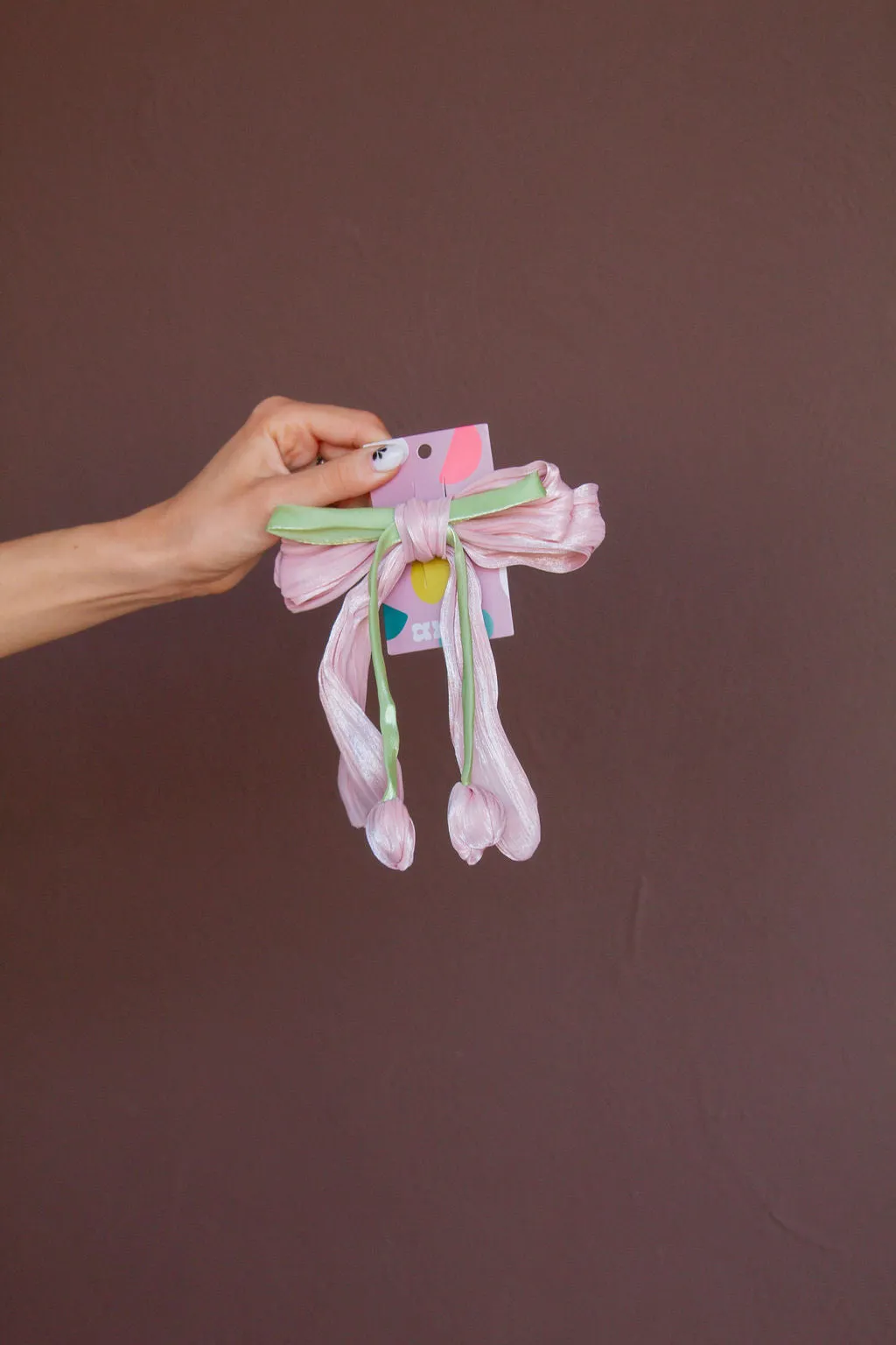 Spring Flowers Bow Barette Andi