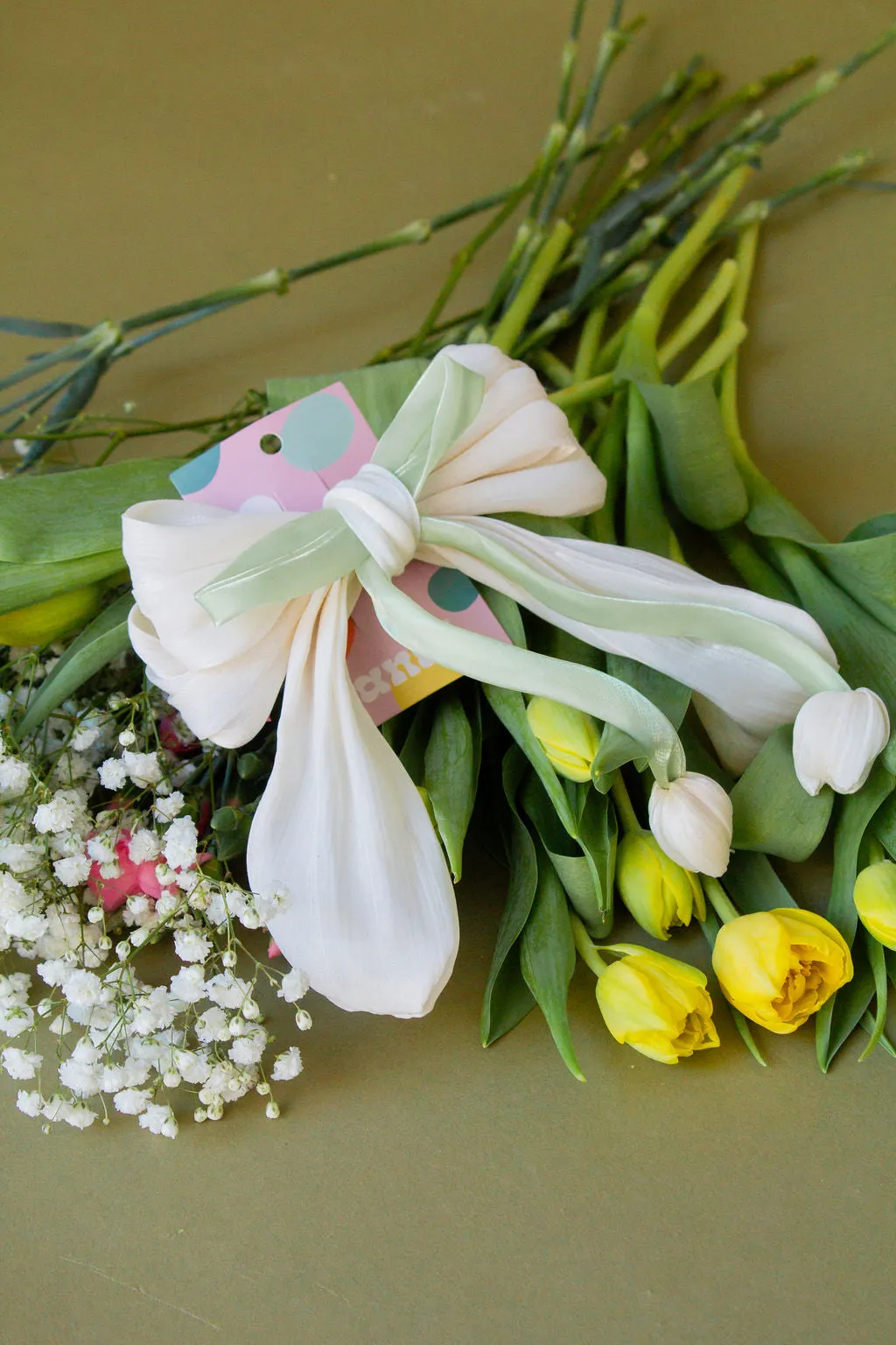 Spring Flowers Bow Barette Andi