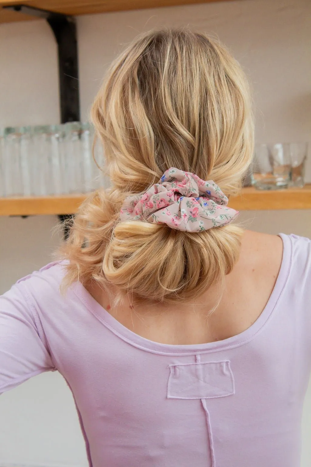 Spring Flowers Jumbo Scrunchie Andi