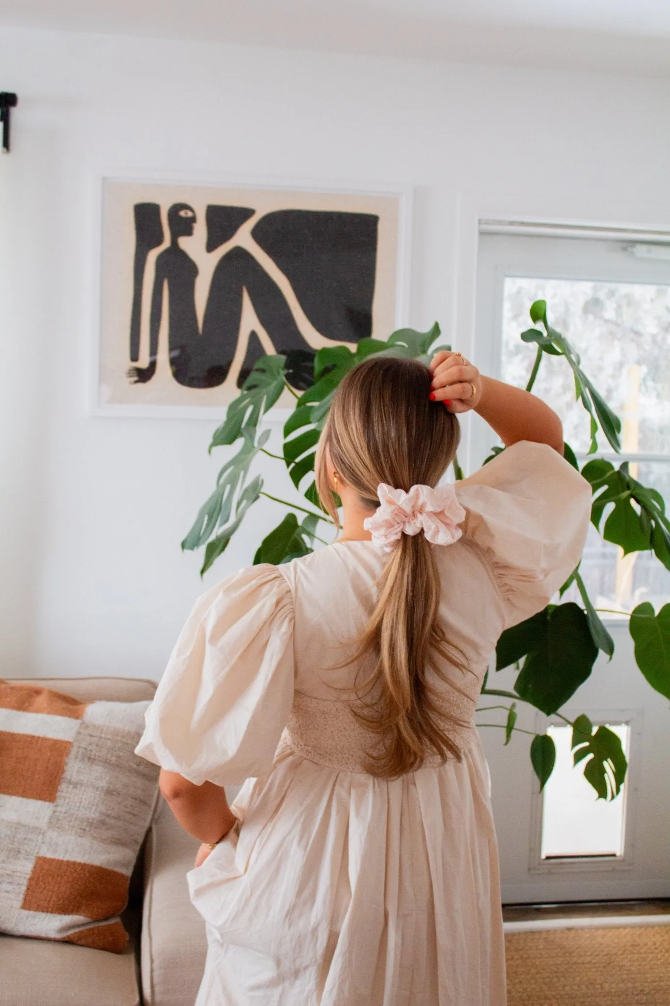 Sweet & Simple Gingham Scrunchie Andi
