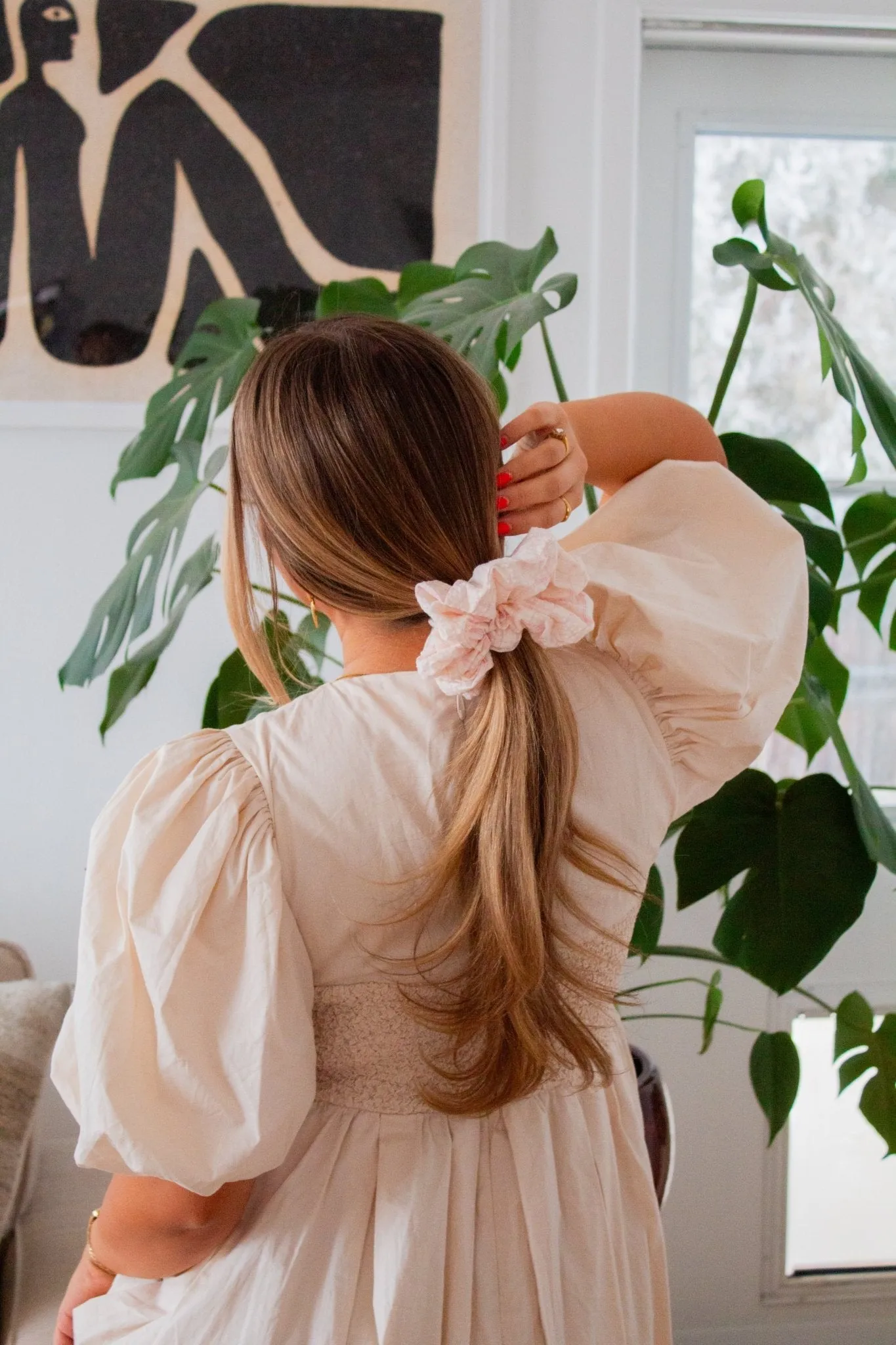 Sweet & Simple Gingham Scrunchie Andi