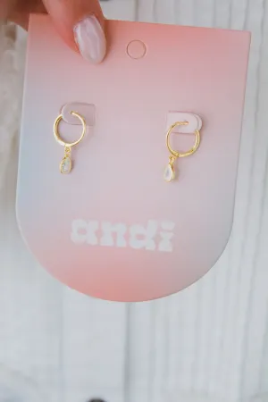 Tear Drop Hoops - Hypoallergenic Andi