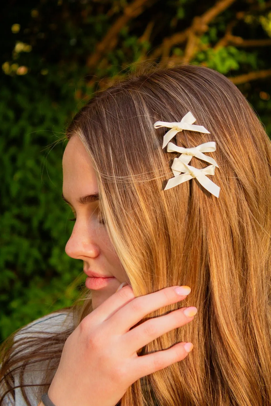Teeny Satin Bows 3-Pack Andi