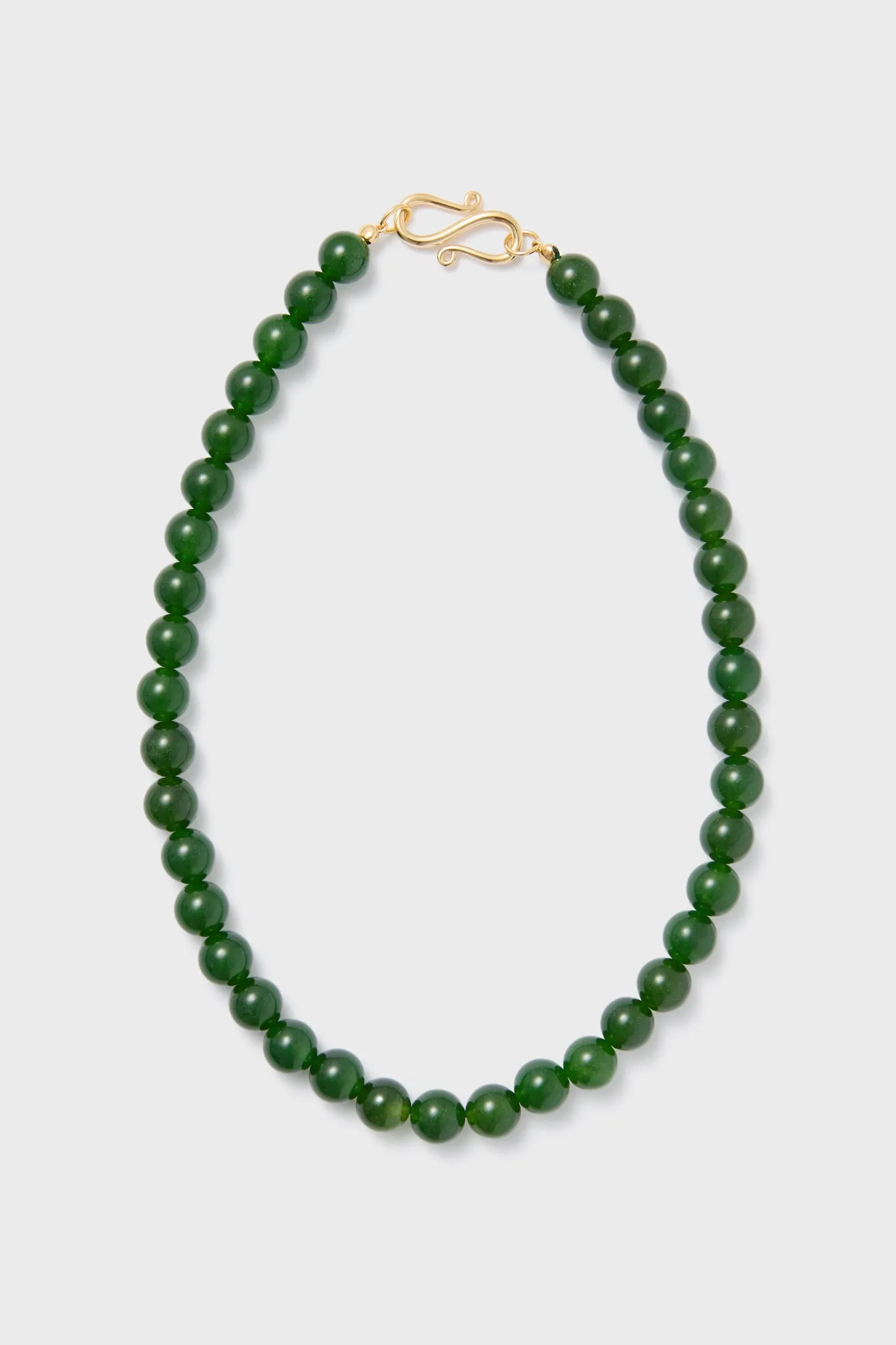 The Green Agate Mary Necklace