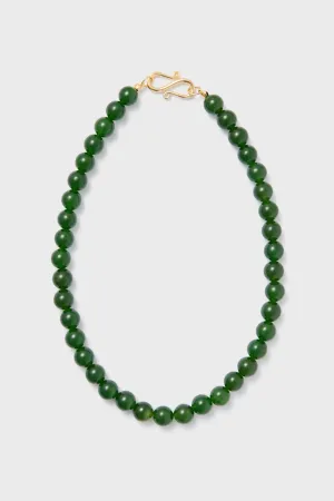 The Green Agate Mary Necklace