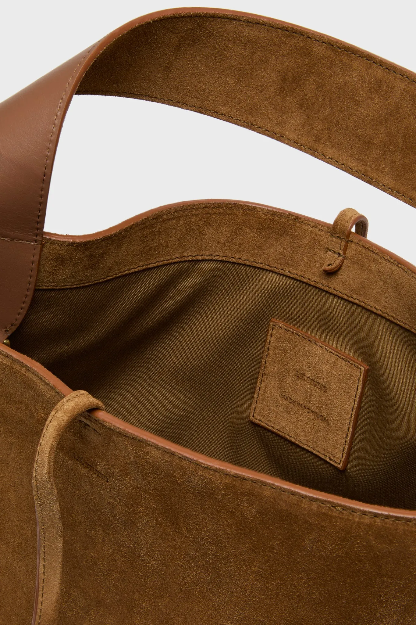 The Maple Brown Suede Norma Tote