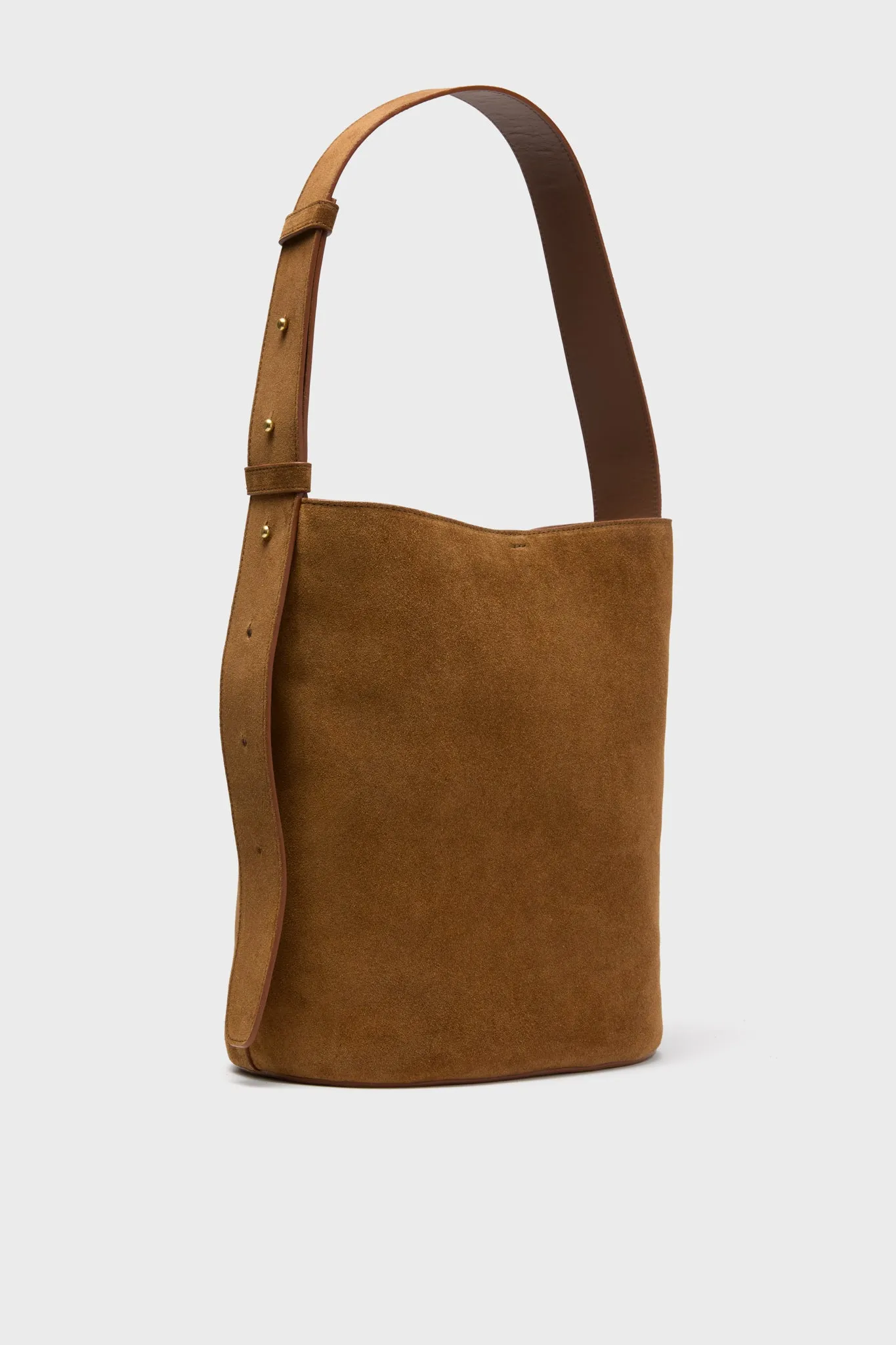 The Maple Brown Suede Norma Tote