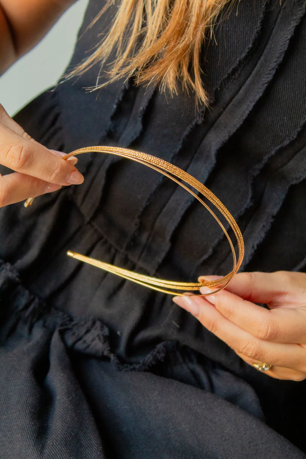 Thin Metal Headband Andi