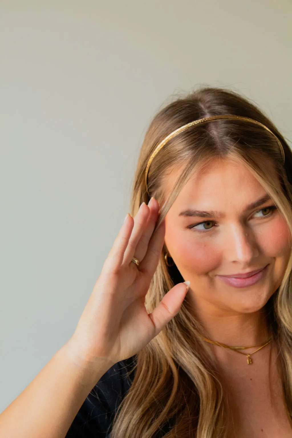 Thin Metal Headband Andi
