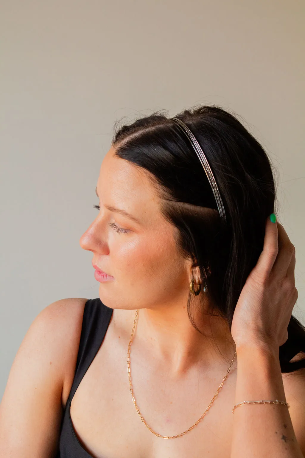 Thin Metal Headband Andi