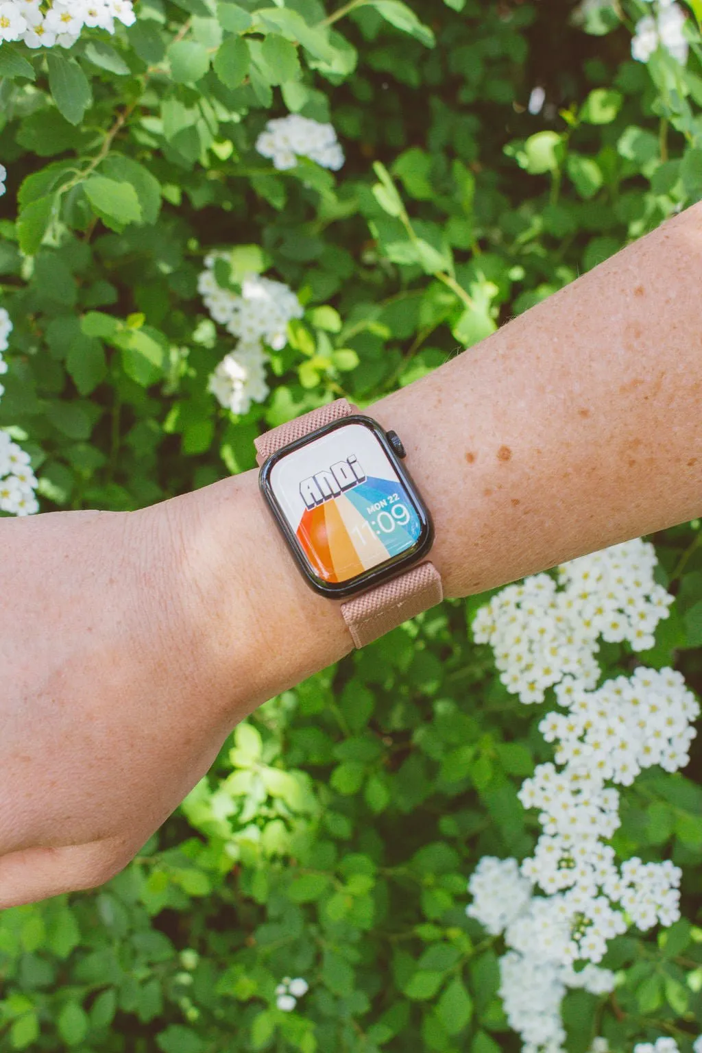 Toasted Rose Adjustable Elastic Watch Band Andi